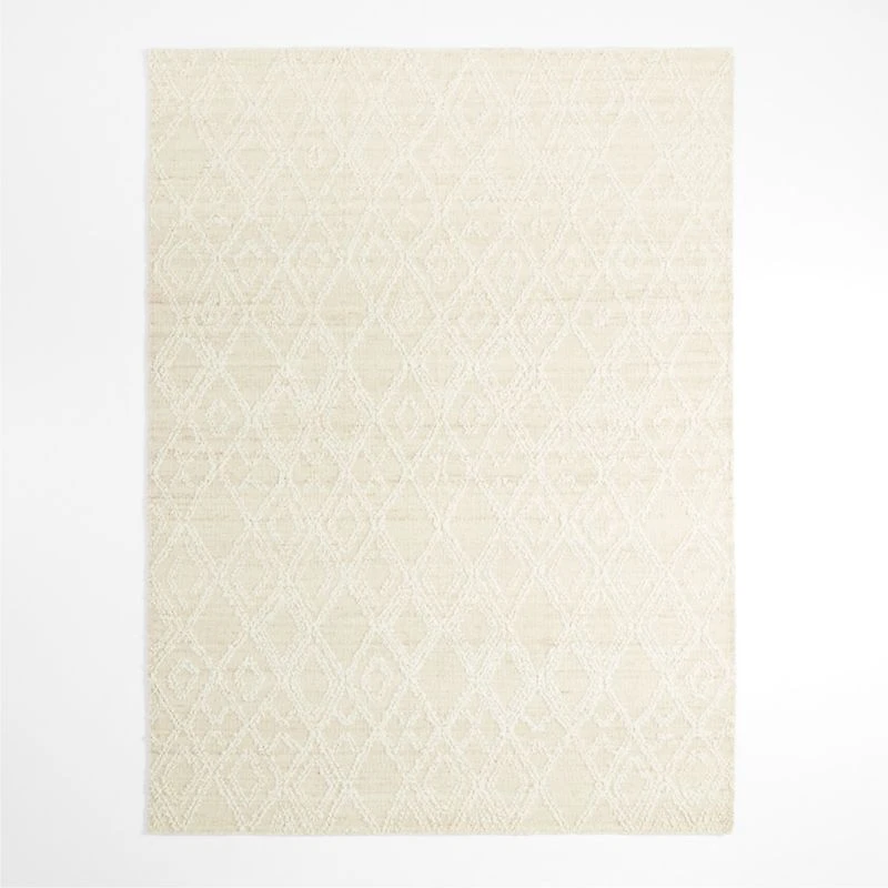 Zermatt Wool Handwoven Beige Area Rug 10'x14'