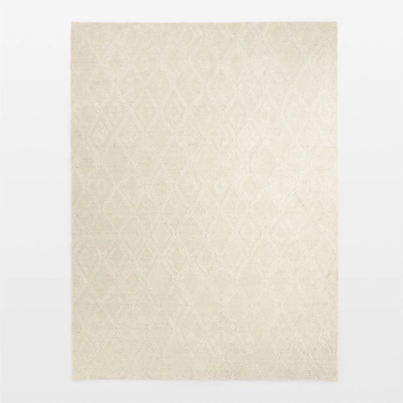 Zermatt Wool Handwoven Ivory Area Rug 10'x14'