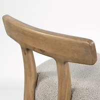 Ziady Brunswick Pebble Upholstered Wood Counter Stool