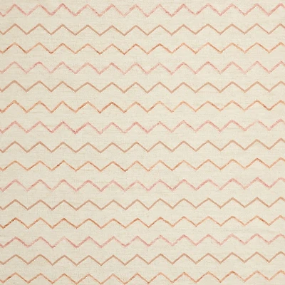Ziggy Flatweave Wool and Cotton Pink Kids 12"x18" Rug Swatch
