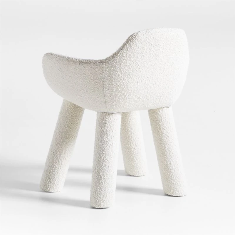 Ziggy White Upholstered Office Chair by Leanne Ford