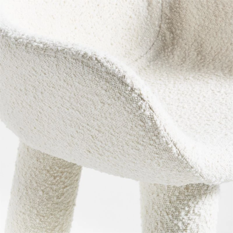 Ziggy White Upholstered Office Chair by Leanne Ford