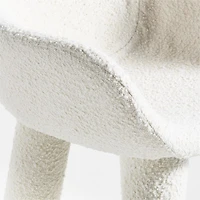 Ziggy White Upholstered Office Chair by Leanne Ford