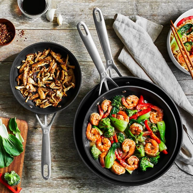 ZWILLING ® Motion 3-Piece Hard-Anodized Aluminum Frying Pan Set