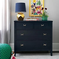Gold Bow Knobs, Set of 6