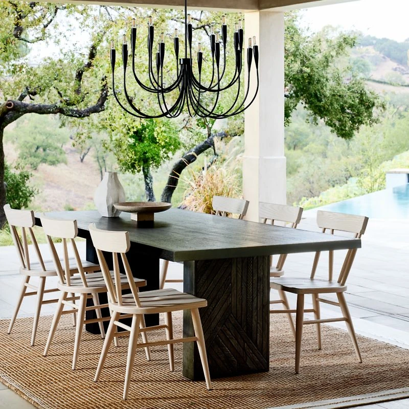 Dunewood 92" Charcoal Dining Table