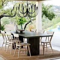 Dunewood 92" Charcoal Dining Table