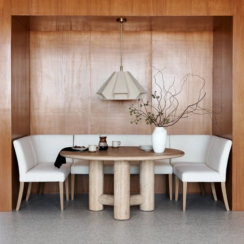 Henrik 60" Natural Oak Wood Round Dining Table
