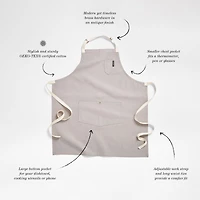 Black Kitchen Apron with Pockets