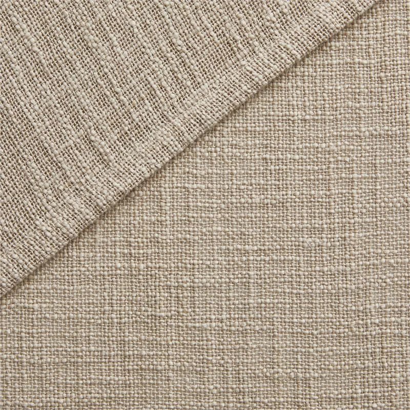 Lindstrom Warm Beige Organic Cotton Sheer Window Curtain Panel 52"x96"