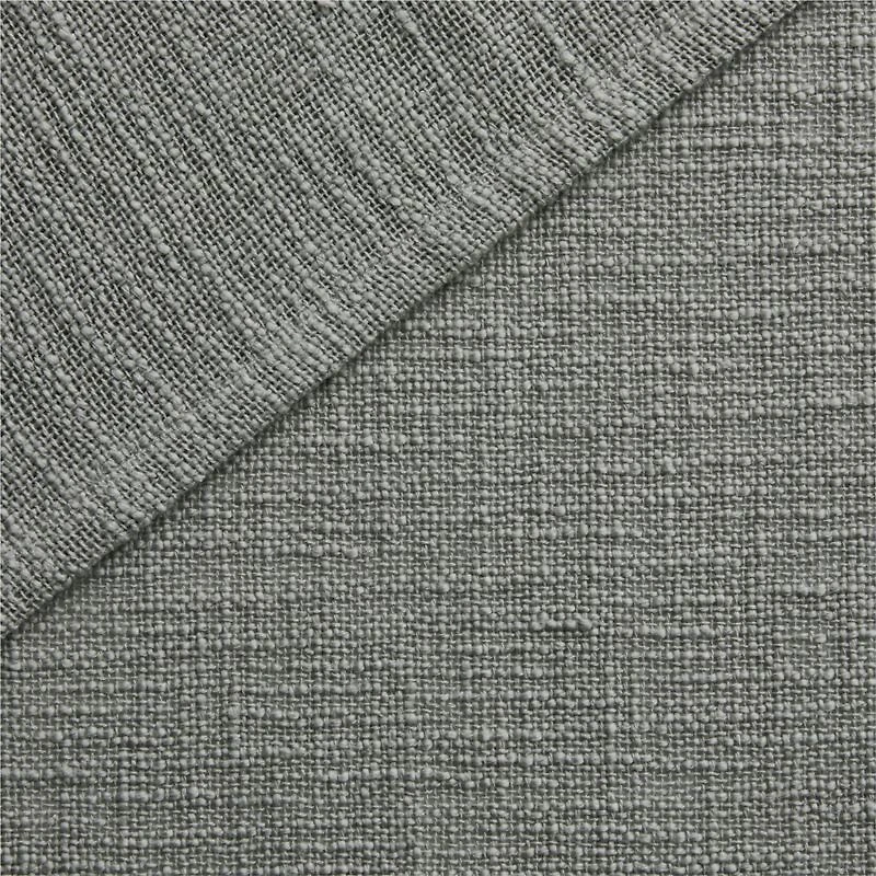 Lindstrom Pebble Grey Organic Cotton Sheer Window Curtain Panel 52"x108"