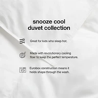Snooze Cool Down Alternative Organic Cotton Kids Twin Duvet Cover Insert