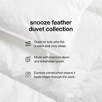 Snooze Feather Eco Down/Lyocell Blend Organic Cotton Kids Twin Duvet Cover Insert