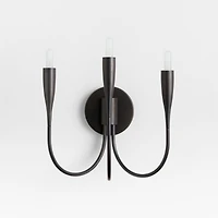 Iiona Black Candelabra Wall Sconce Light