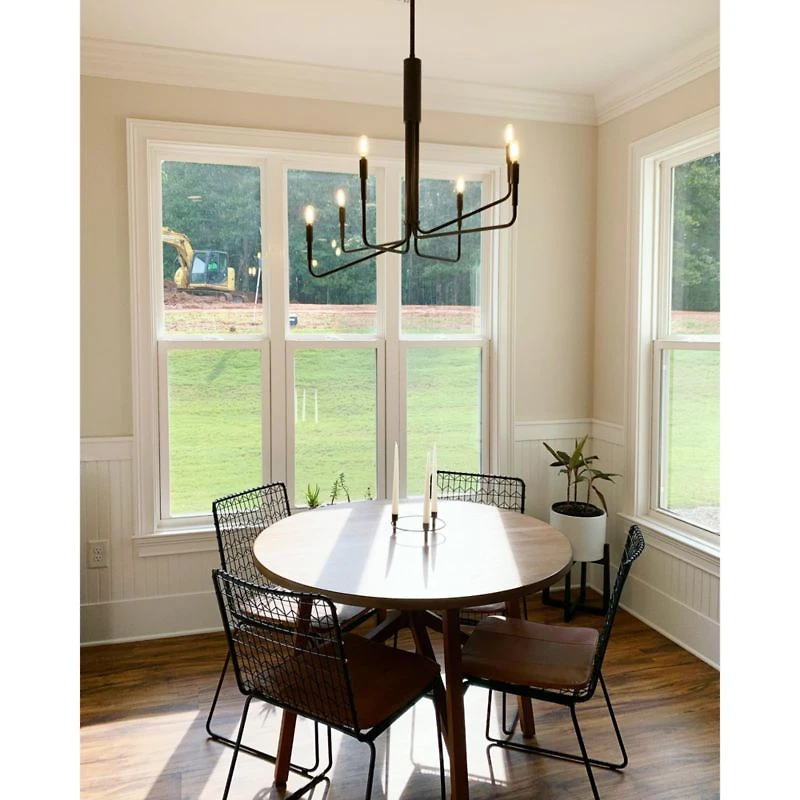 Clive 8-Arm Bronze Chandelier Light