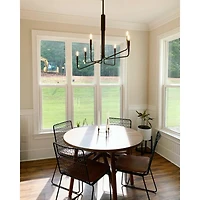 Clive 8-Arm Bronze Chandelier Light
