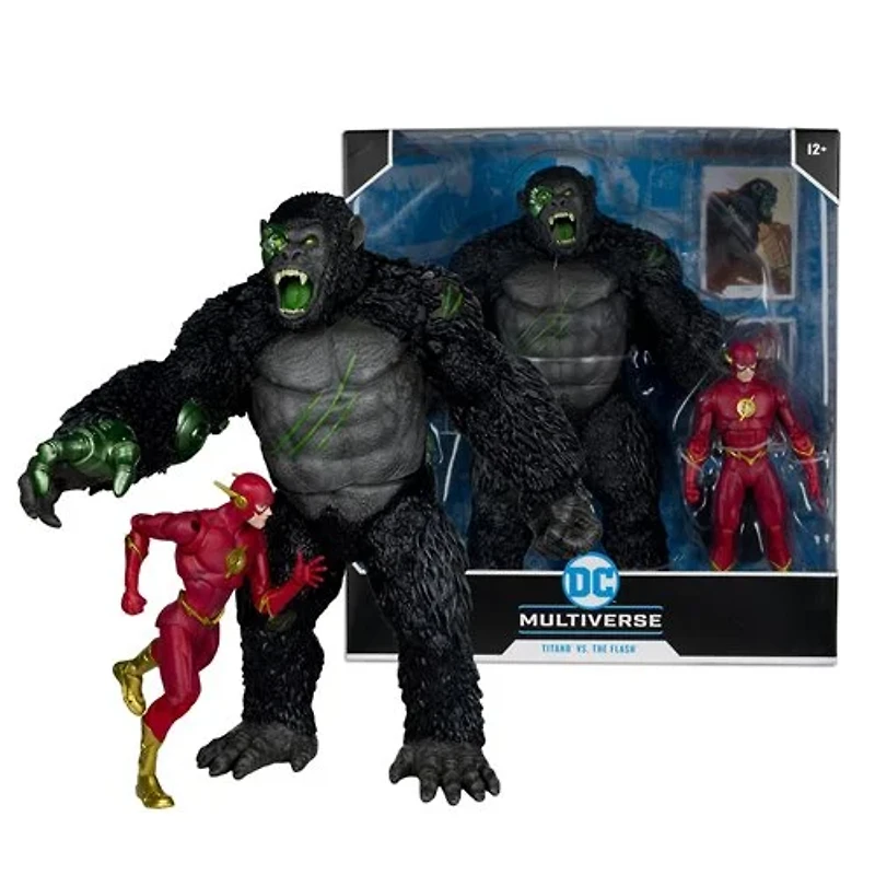 DC Multiverse Titano Megafig vs. Flash 7-Inch Scale Action Figure 2-Pack