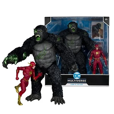 DC Multiverse Titano Megafig vs. Flash 7-Inch Scale Action Figure 2-Pack