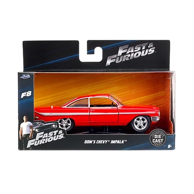 Fast and the Furious 8 Dom's 1961 Chevy Impala 1:32 Scale Die-Cast Metal Vehicle