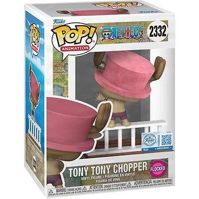 One Piece Straw Hat Pirates Tony Tony Chopper Flocked Funko Pop! Vinyl Figure #2332 - Entertainment Earth Exclusive