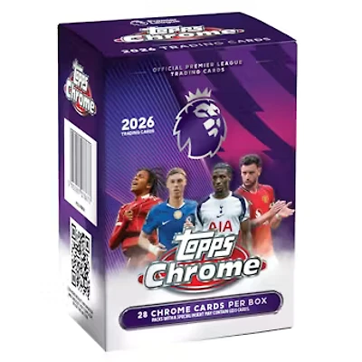 2026 Topps Chrome Premier League EPL Soccer 7-Pack Blaster Box (Presell)