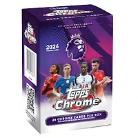 2026 Topps Chrome Premier League EPL Soccer 7-Pack Blaster Box (Presell)