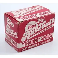 1989 Topps Traded Baseball Factory Set 132 Cards