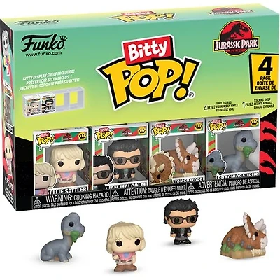 Jurassic Park Triceratops Funko Bitty Pop! Mini-Figure 4-Pack