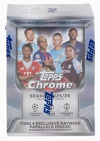 2025/26 Topps Chrome UEFA Club Competitions Soccer Blaster Box