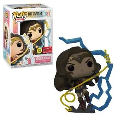 Funko Pop Heroes Wonder Woman WW84 #361 NYCC 2020 Exclusive Con Sticker GITD