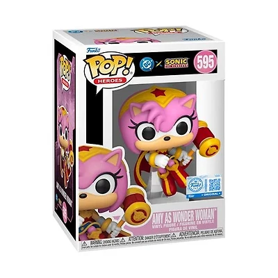 Justice League x Sonic the Hedgehog Amy as Wonder Woman Funko Pop! Vinyl Figure #595