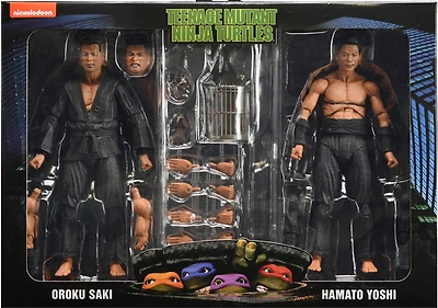 NECA 2021 Teenage Mutant Ninja Turtles OROKU SAKI HAMATO YOSHI 2 Pack