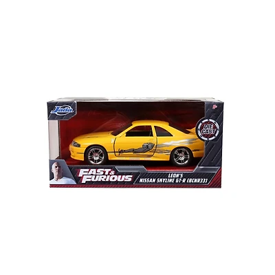 Fast and the Furious Leon's 1995 Nissan Skyline GT-R BCNR33 1:32 Scale Die-Cast Metal Vehicle