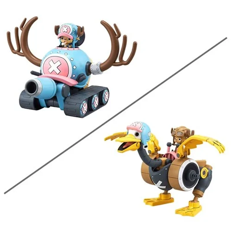 One Piece Chopper Tank Robot 1 and Chopper Wing Robot 2 Model Kit