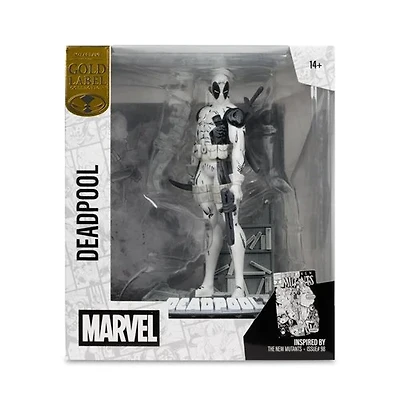 Marvel Deadpool The New Mutants #98 Line Art 1:10 Scale Posed Figure with Scene - Gold Label Exclusive