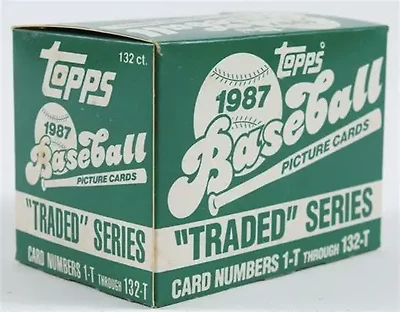 1987 Topps Traded Baseball Set 132 Cards
