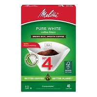 Melitta Coffee Filters - No.4 - White - 40s