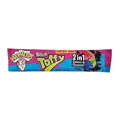 Warheads Sour! Taffy 2 in 1 Chewy Bar - 42g