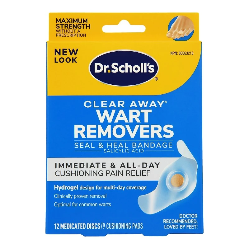 Dr. Scholl's Clear Away Wart Remover - 9 Strips/12 Discs
