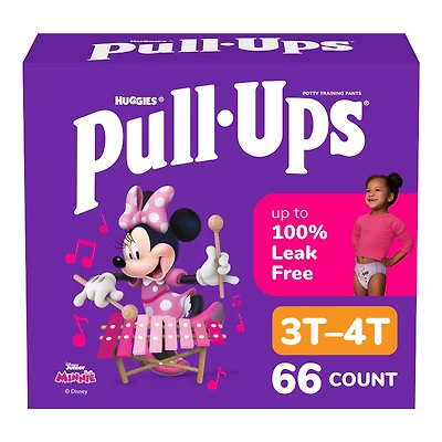Pull-Ups Girls Potty Training Pants - 2T-3T/16-34 lbs - 74 Count