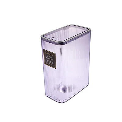 M/BASE 10L RIBBED PUSH BIN in Purple