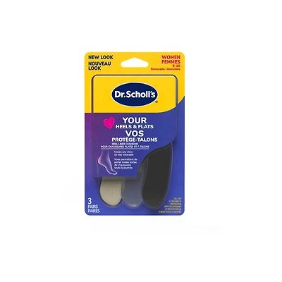 DS SS HEEL LINERS 3-PACK 3 PAIR in Black