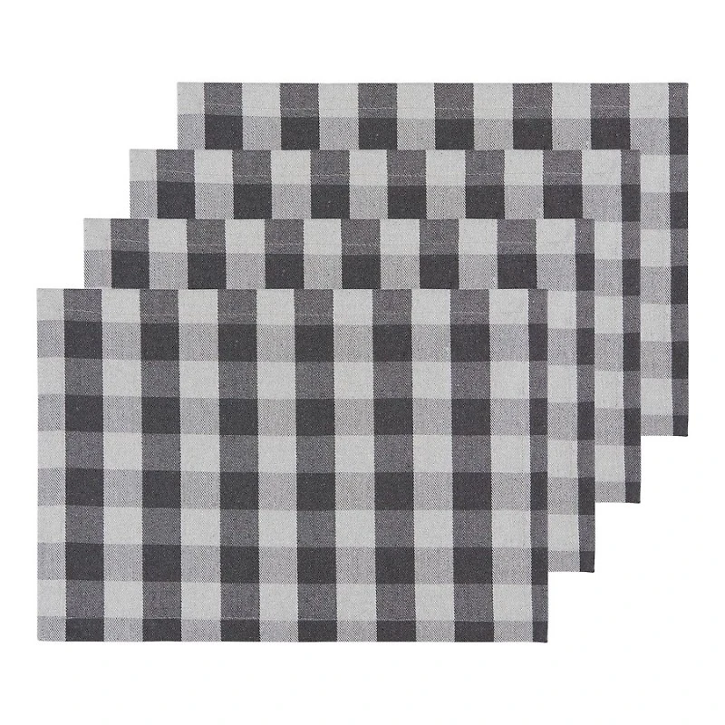 DANICA BUFFALO PLACEMATS in Grey