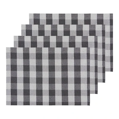 DANICA BUFFALO PLACEMATS in Grey