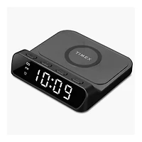 TIMEX ALARM CLOCK WITH USB TW14B in Black
