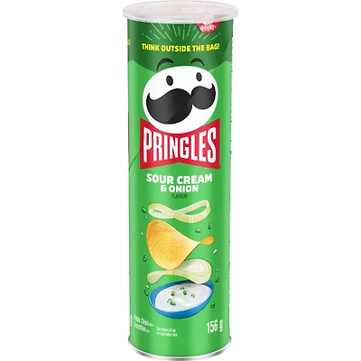 Pringles Potato Chips - Sour Cream & Onion - 156g