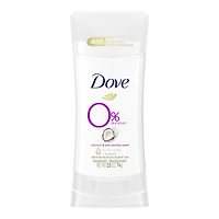 Dove 0% Aluminum Coconut Deodorant - Coconut & Pink Jasmine - 74g