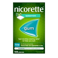 NICORETTE Nicotine Gums - Spearmint - 105's