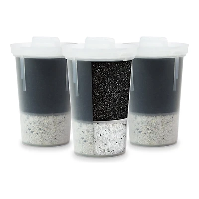 Santevia MINA Alkaline Water Pitcher Replacement Filters with Chlorine & Lead Filtration - 3 Pack