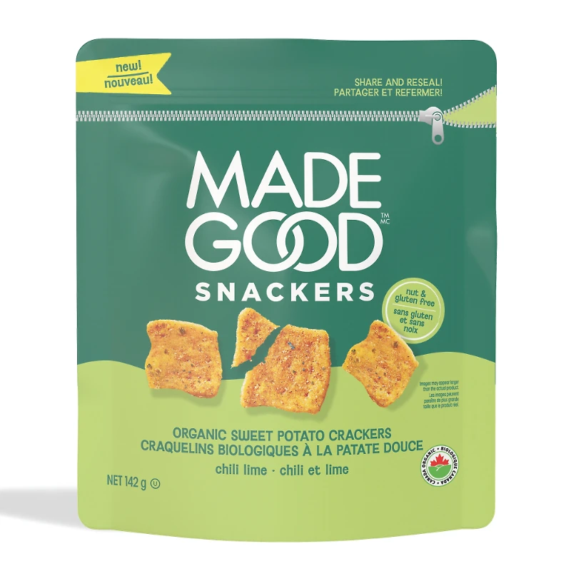 MADE GOOD CHILI SNACKER 142G in Lime